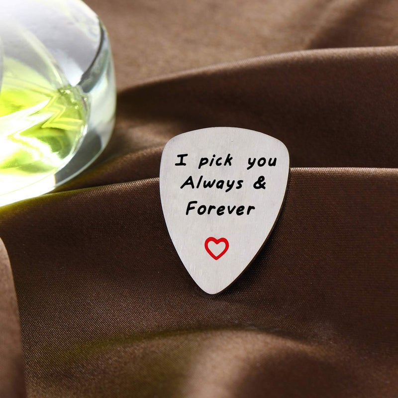 YeeQin I Love You Always And Forever Guitar Pick, Musical Gift, Anniversary Date, Valentine's Day, Gift for Men - Image 3
